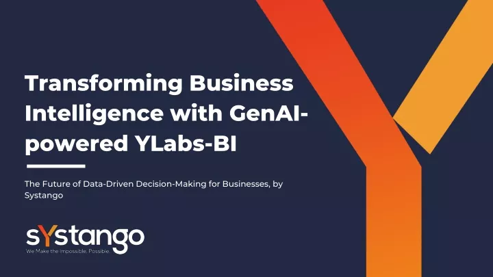 transforming business intelligence with genai