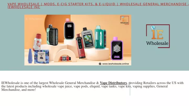 vape wholesale mods e cig starter kits e liquid wholesale general merchandise iewholesale inc