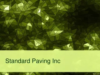 standard paving inc