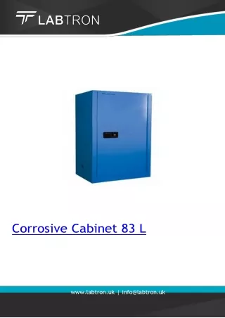 Corrosive-Cabinet 83 litters capacity