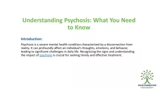understanding psychosis what you need to know