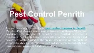 Pest Control Penrith