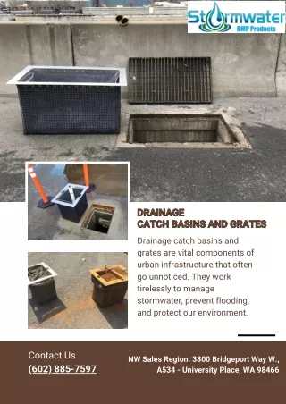 drainage catch basins and grates catch basins