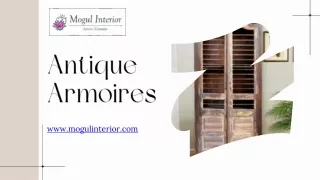 Antique Armoires - www.mogulinterior.com