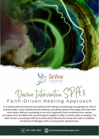 Devine Intervention SPA’s Faith-Driven Healing Approach