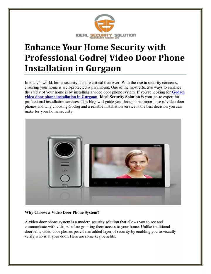 enhance your home security with professional