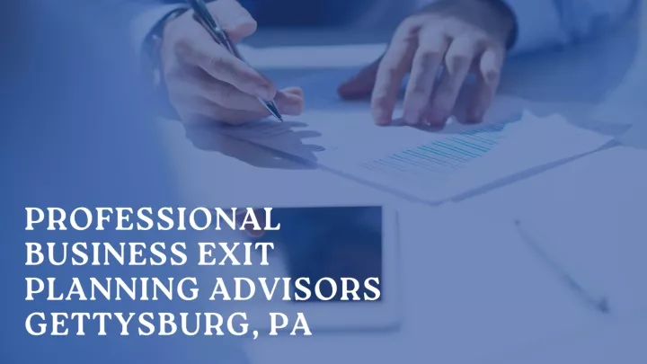 professional business exit planning advisors