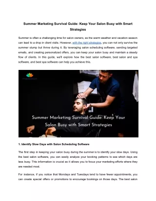 summer marketing survival guide keep your salon