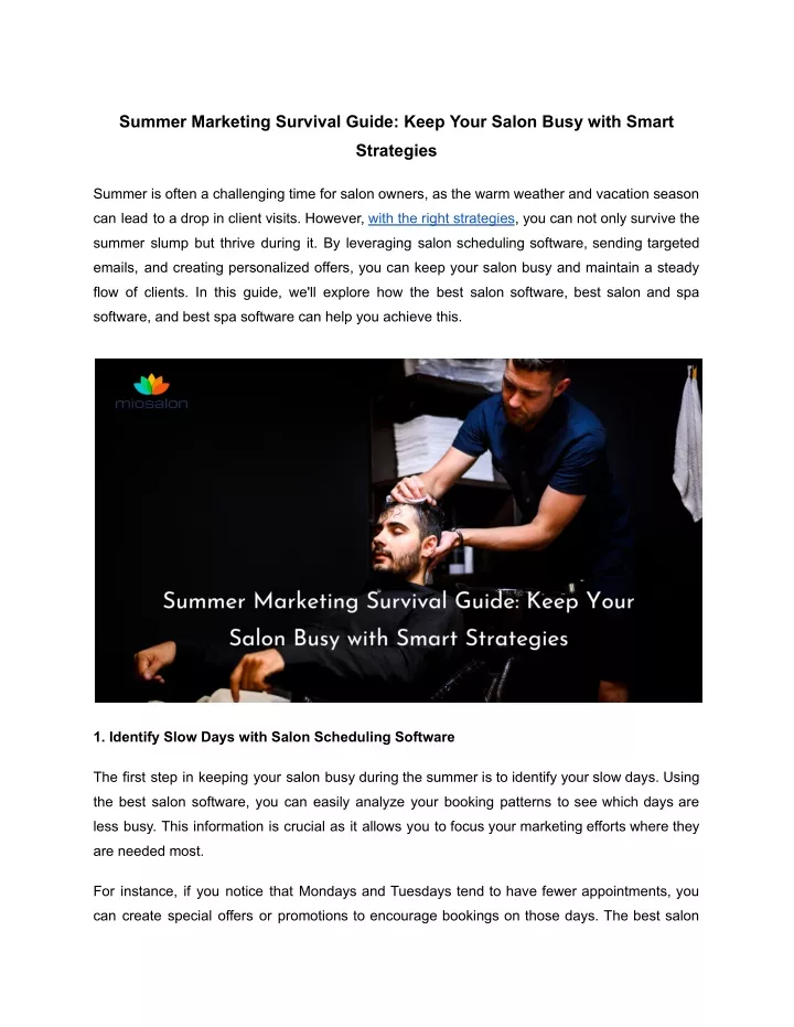 summer marketing survival guide keep your salon