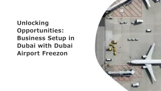 Unlocking Opportunities: Business Setup in Dubai with Dubai Airport Freezon​