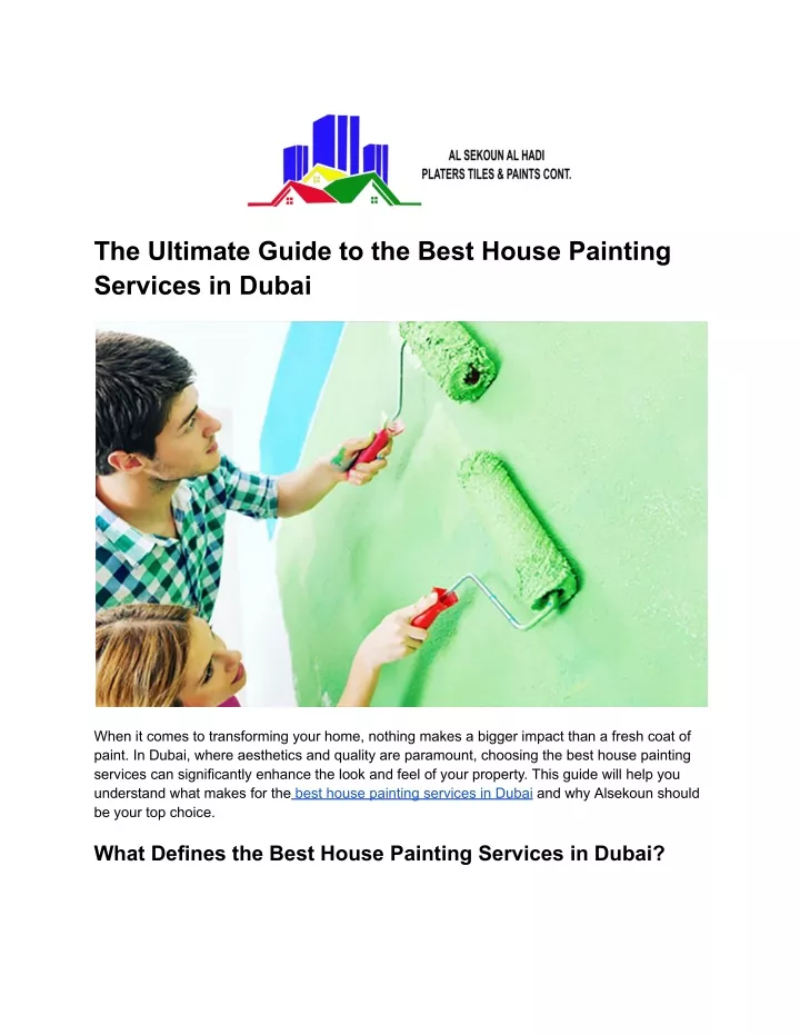 the ultimate guide to the best house painting