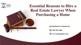 Essential Reasons to Hire a Real Estate Lawyer When Purchasing a Home