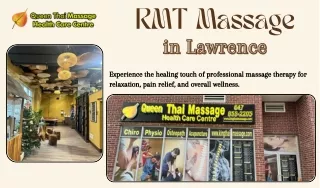 RMT Massage in Lawrence: Personalized Relaxation and Healing