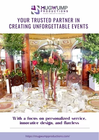 Mugwump Productions Your Premier Event Planning Company