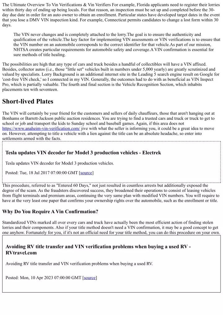 the ultimate overview to vin verifications