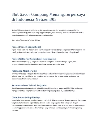 slot gacor gampang menang terpercaya di indonesia