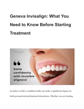 geneva invisalign what you