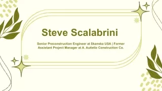 Steve Scalabrini - A Forward-Thinking Planner - Oakland, NJ