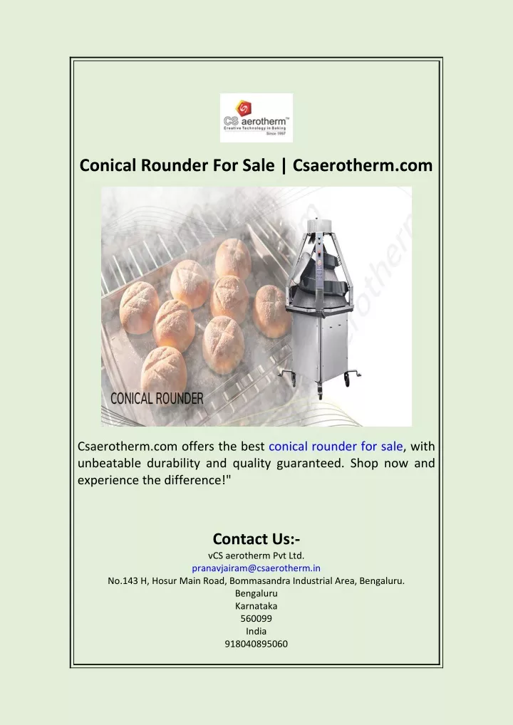 conical rounder for sale csaerotherm com