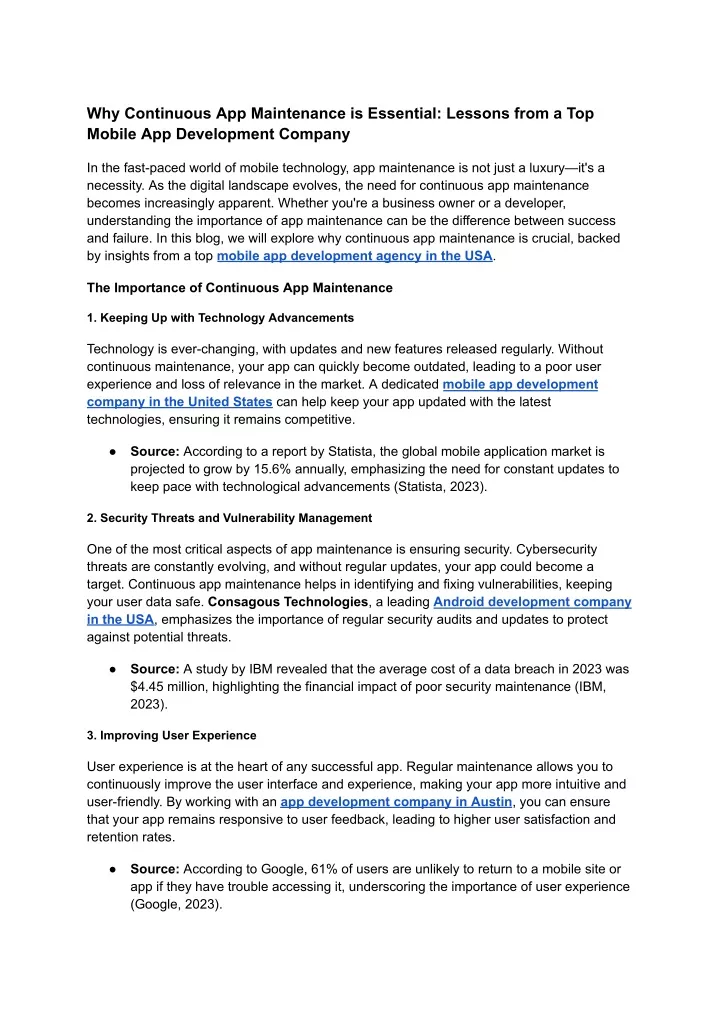 why continuous app maintenance is essential