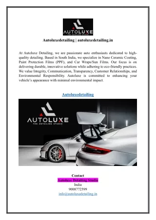 autoluxedetailing autoluxedetailing in