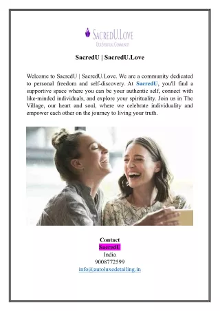 SacredU | SacredU.Love