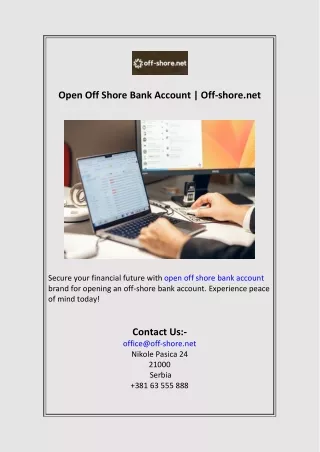 open off shore bank account off shore net
