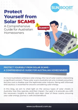 Protect Yourself from Solar SCAMS