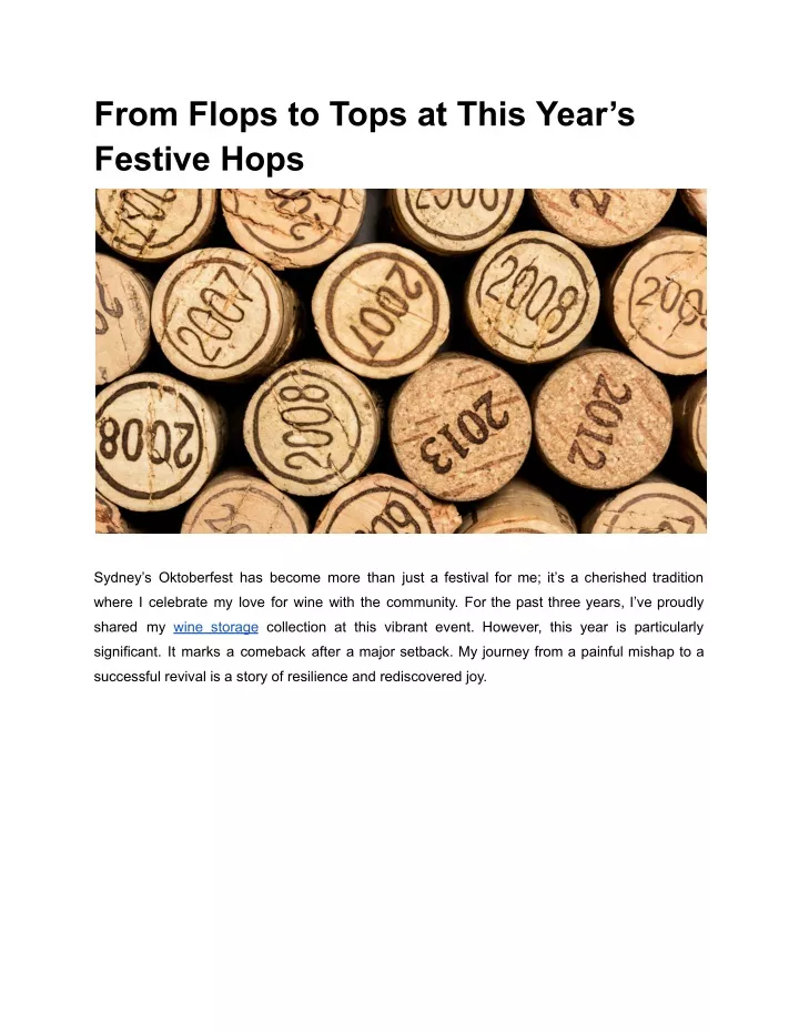 from flops to tops at this year s festive hops