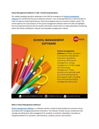 school management software in uae transforming