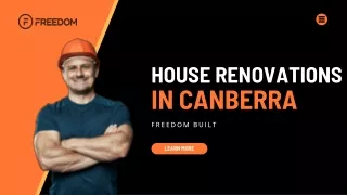 Transform Your Home with Expert House Renovations in Canberra