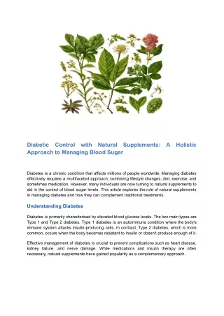 Diabetic Control with Natural Supplements_ A Holistic Approach to Managing Blood Sugar (1)