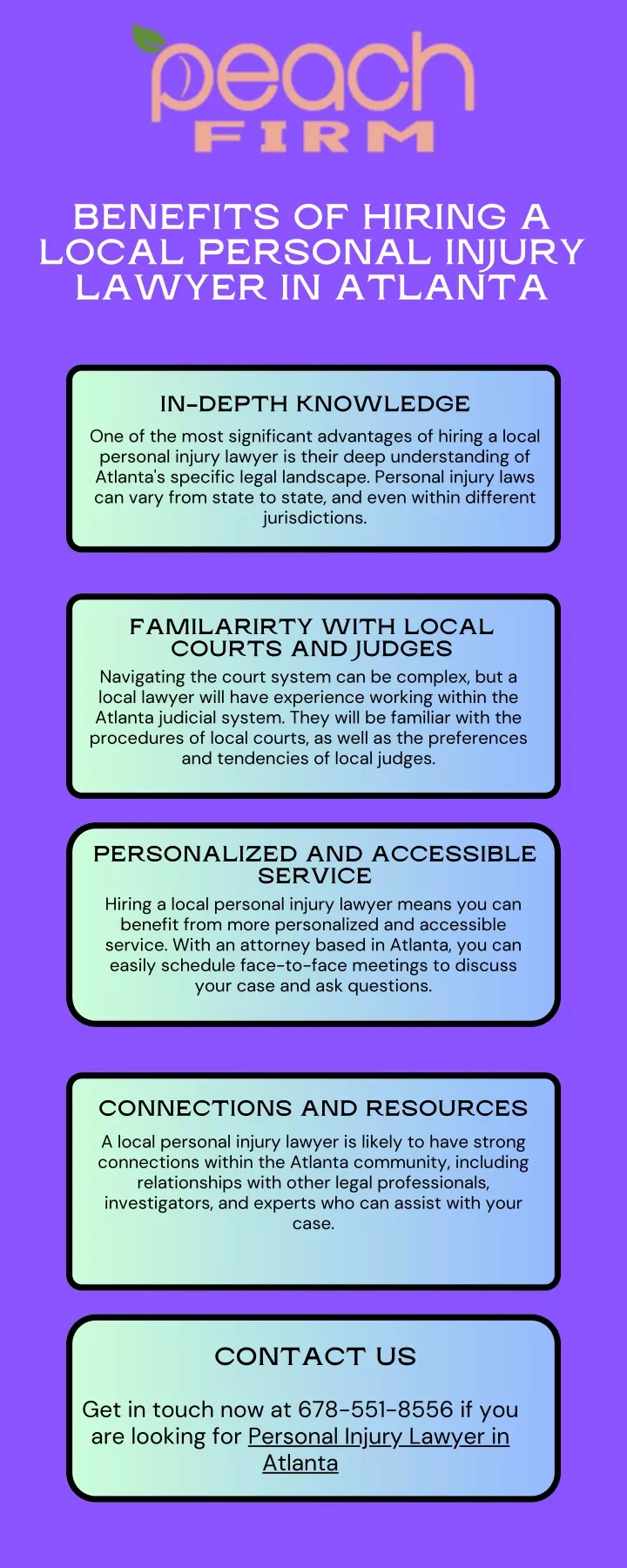 benefits of hiring a local personal injury lawyer