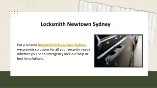Locksmith Newtown Sydney