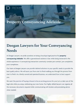 Property Conveyancing Adelaide