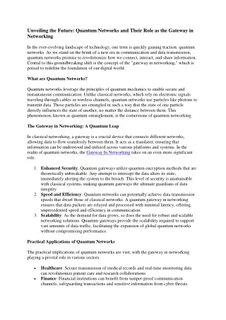 Gateway in networking