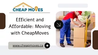 Efficient and Affordable Moving with CheapMoves