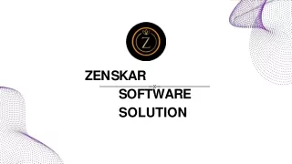 z e n s k a r s o f t w a r e solution