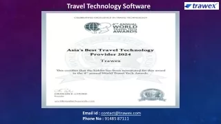 Travel Technology Software