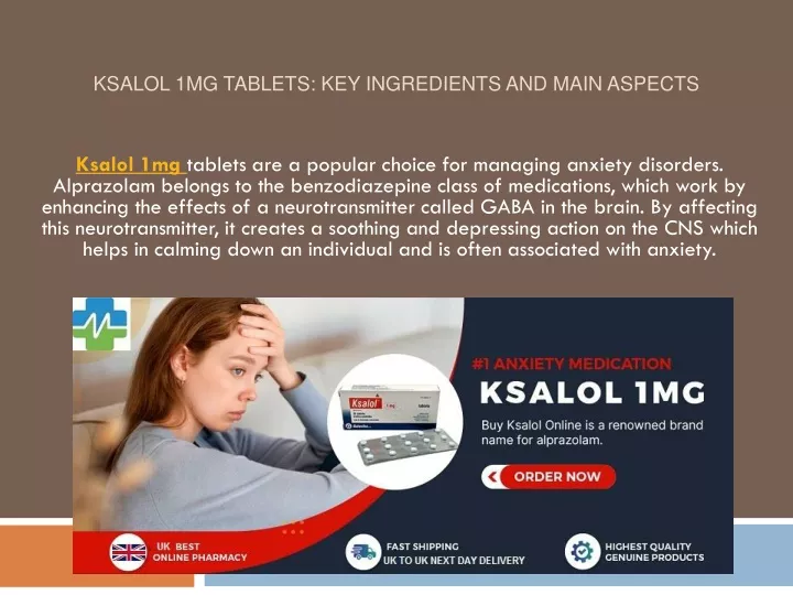 ksalol 1mg tablets key ingredients and main aspects