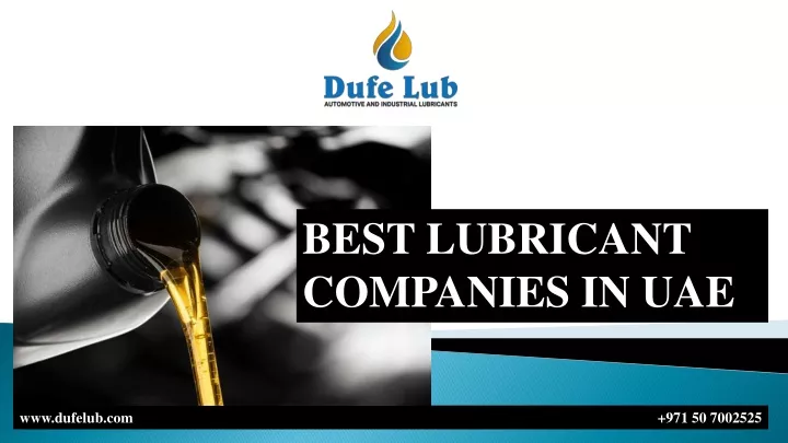 best lubricant companies in uae