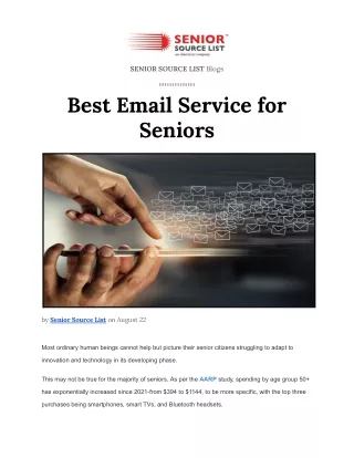 The Best Email Services for Seniors: Simple, Secure, and User-Friendly Options