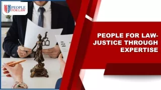 people for law justice through expertise