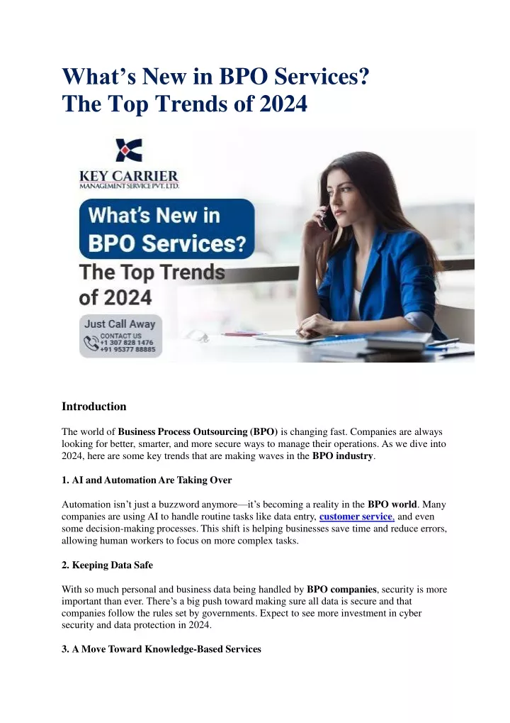 what s new in bpo services the top trends of 2024