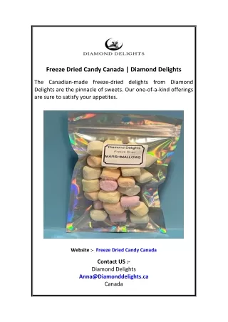 Freeze Dried Candy Canada  Diamond Delights