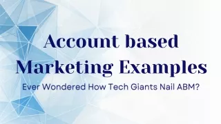 account based marketing examples