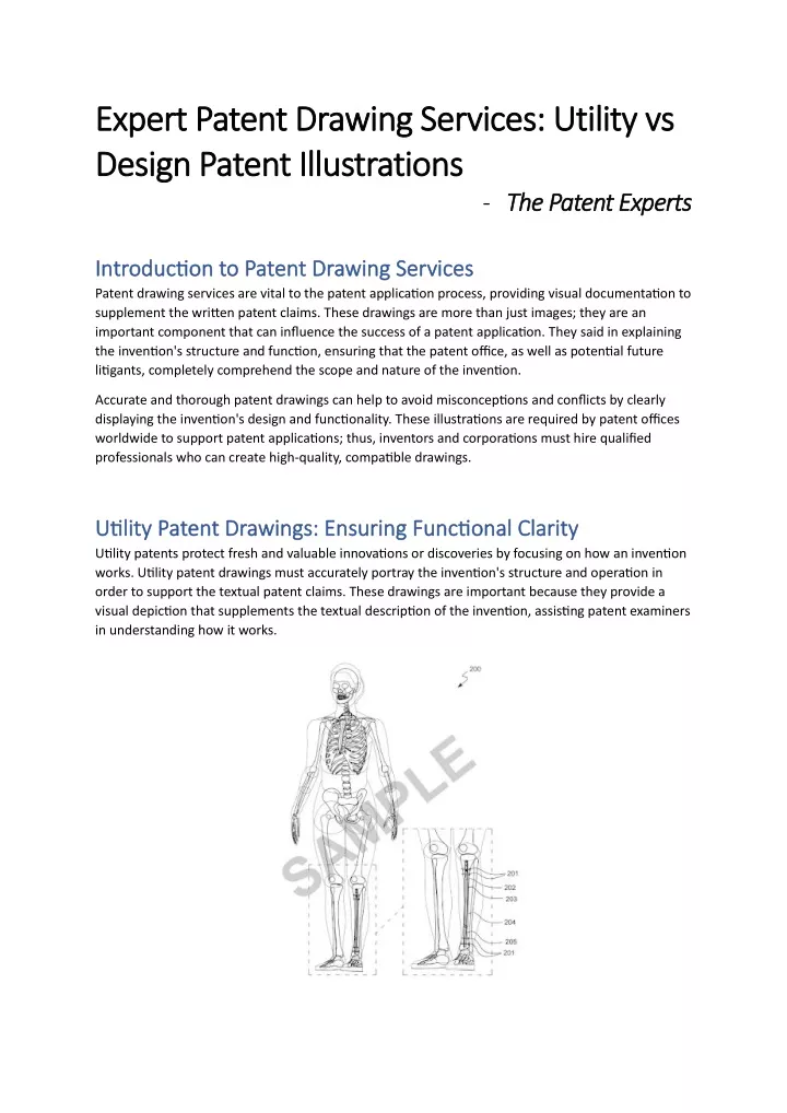 expert patent drawing services utility vs expert