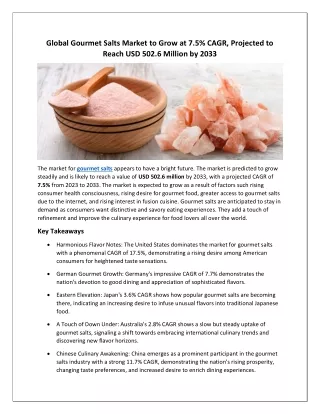 Gourmet Salts Market