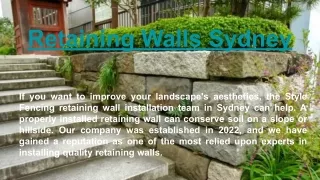 Retaining Walls Sydney