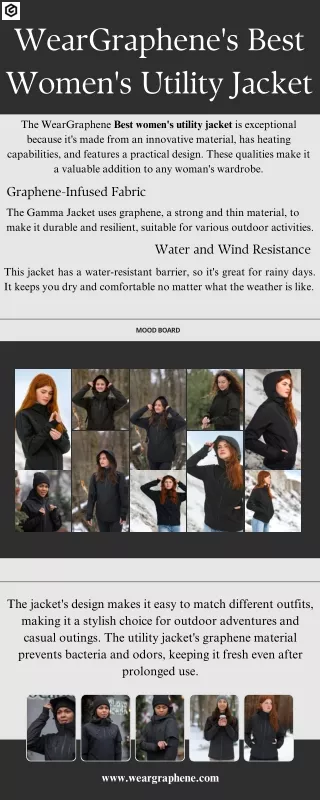 WearGraphene's Best Women's Utility Jacket